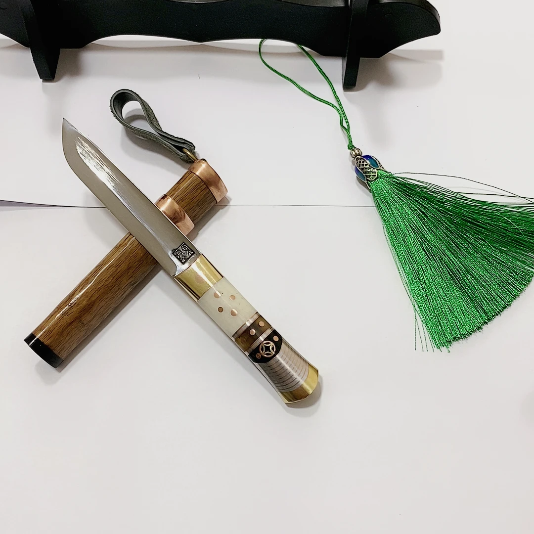 马德全精品牛骨4.5寸瓜果刀高质量水果刀手工轻奢高档户外