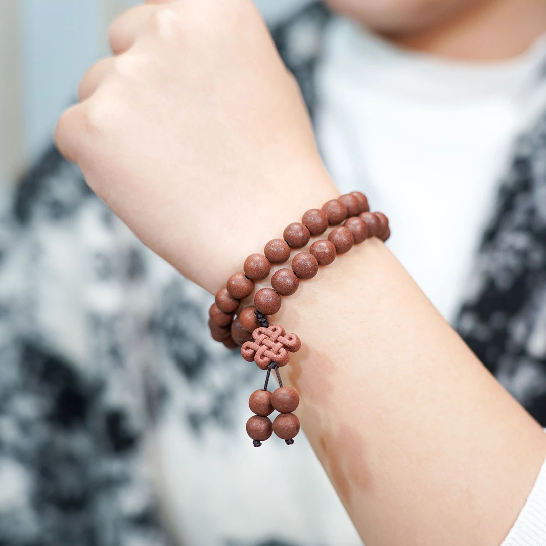 七七【红麝香】8mm 双圈 三圈 脖挂 弥勒佛 非遗 合香 女款 国风