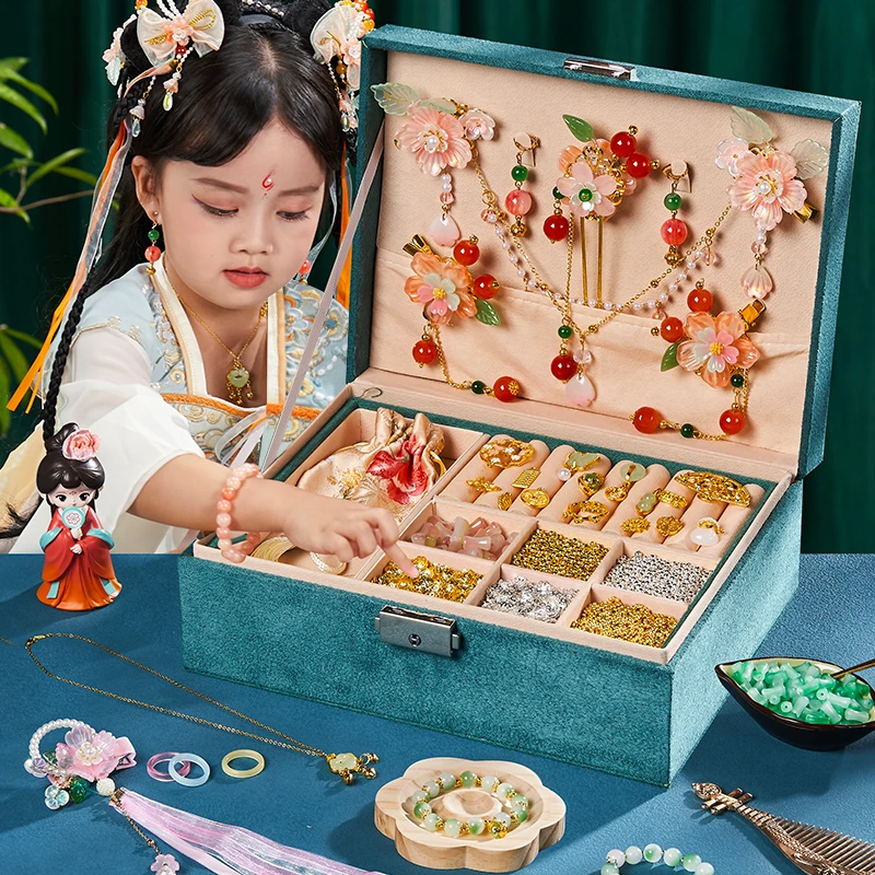 儿童头饰飞天敦煌发卡玩具女孩子过家家网红手工diy礼物国潮女生3