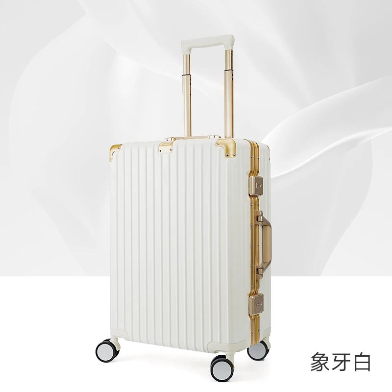 帝柏网红商务高端铝框行李箱时尚大容量密码旅行箱拉杆箱8831H BT