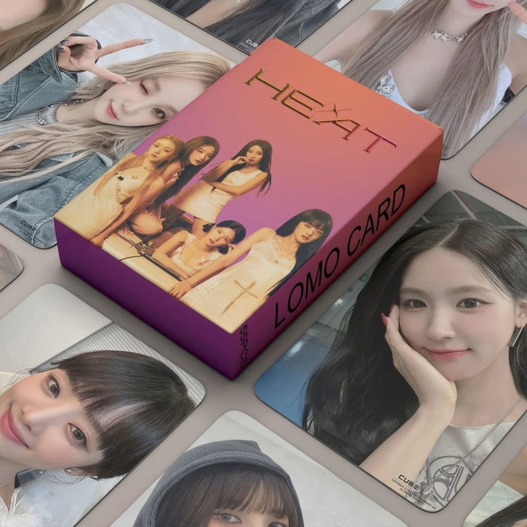 55张GIDLE HEAT小卡宋雨琦赵美延叶舒华MINNIE田小娟女娃收藏卡