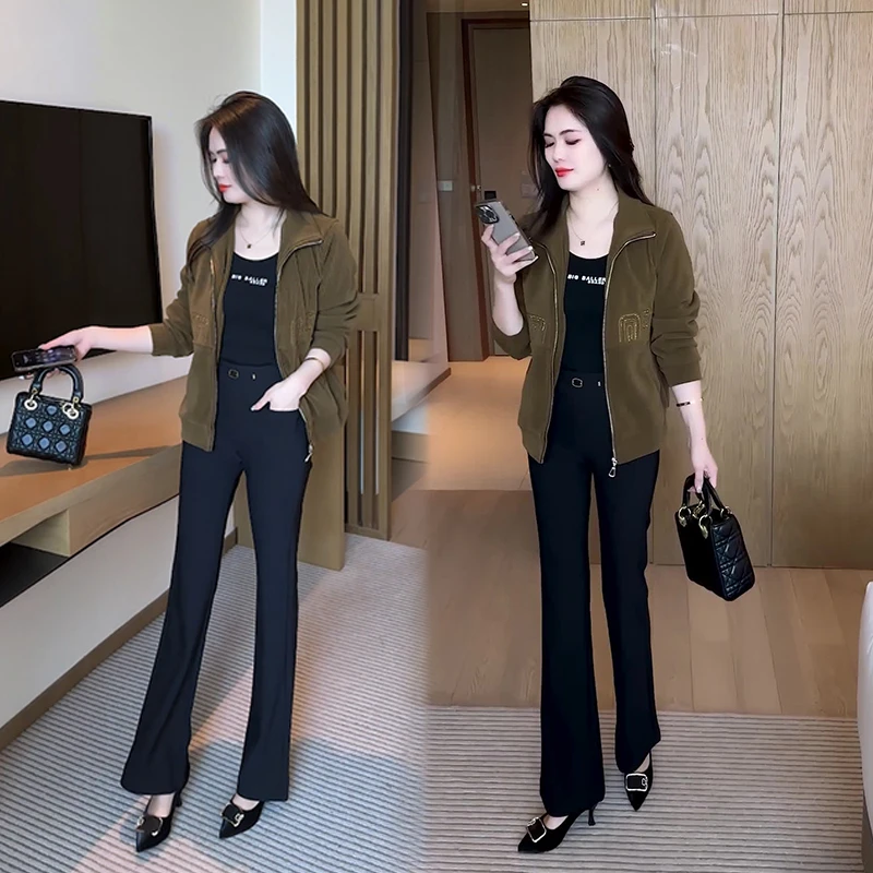 短款女装外套春秋2024年新款时尚早秋装百搭小个子洋气质休闲上衣