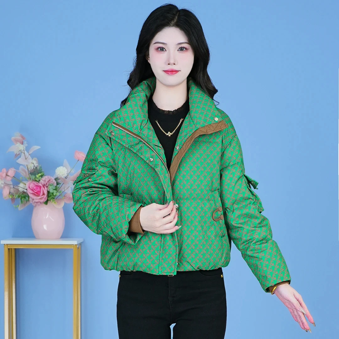 冬季棉袄2024年秋冬新款时尚洋气宽松保暖加厚显瘦休闲羽绒棉服