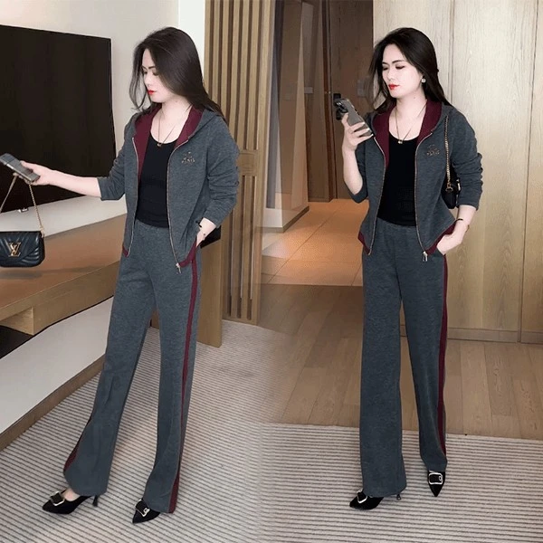 2025春秋季新款穿搭两件套气质显瘦时尚洋气休闲时尚修身减龄套装