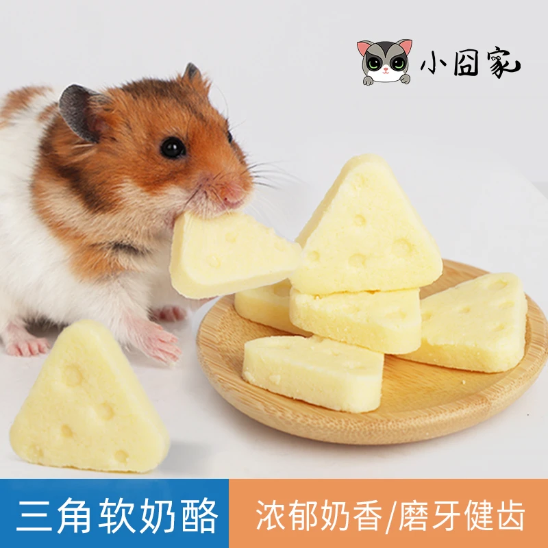 小囧家仓鼠零食芝士三角软奶酪蜜袋鼯花枝鼠松鼠金丝熊互动食物