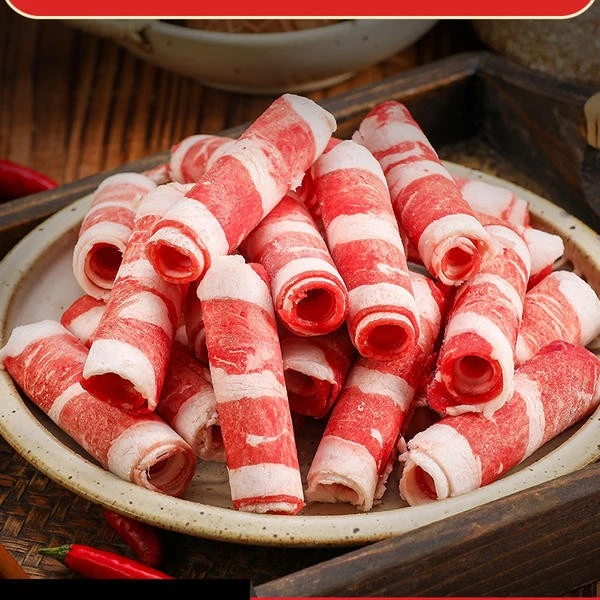 安格斯鲜嫩牛肉卷200g*10包雪花肥牛卷火锅食配菜新鲜冷冻肥牛肉