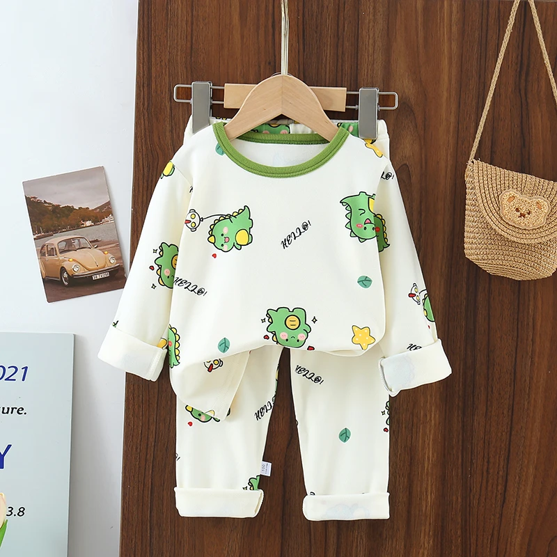 【清华福利】女童秋衣婴儿秋裤春秋长袖男童秋冬打底宝宝秋季