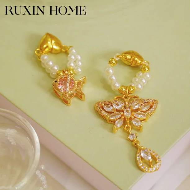 如馨家居 茶周边装饰小提溜 磁吸款纯手工桌面装饰小摆件