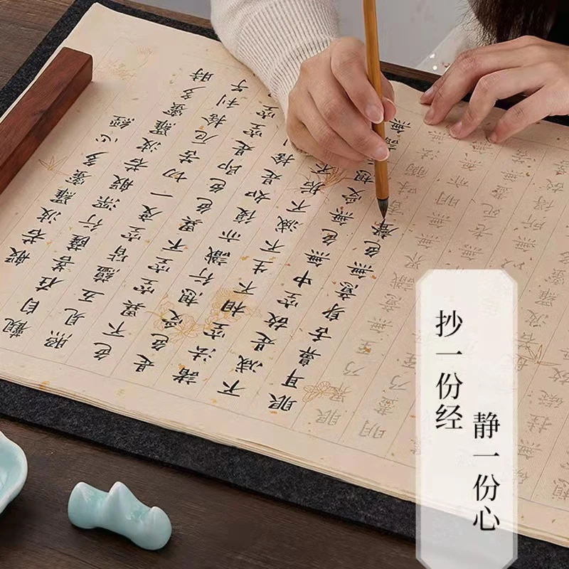心经手抄软笔描红字帖 金刚经地藏经抄经临摹练字小楷毛笔字帖