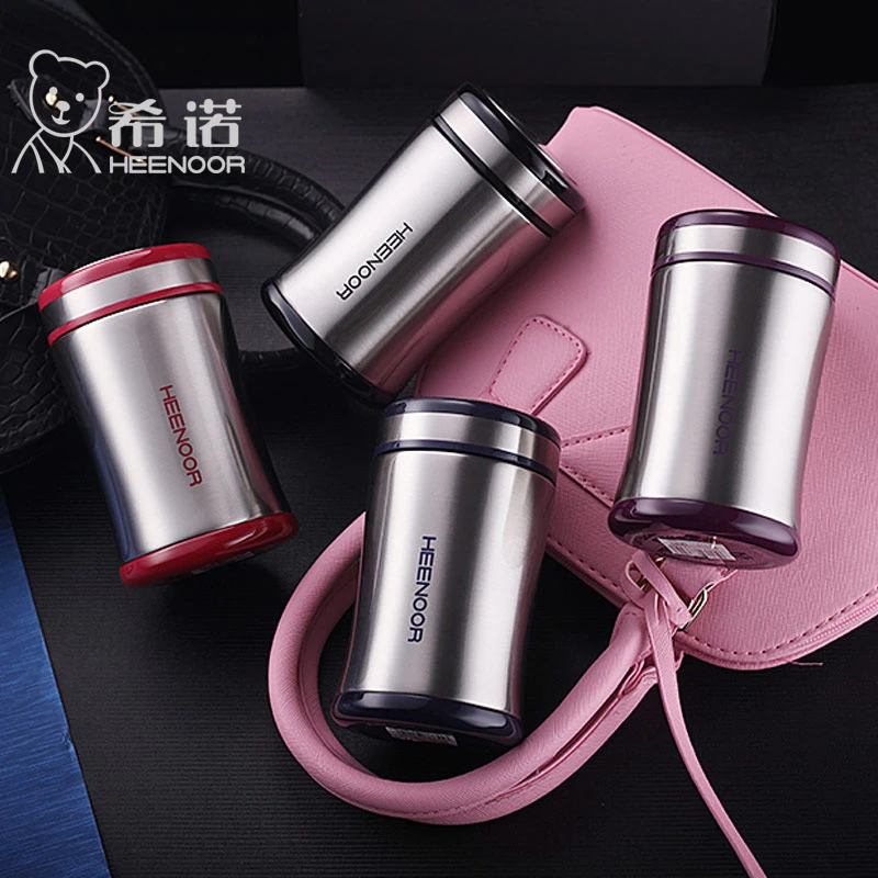 HEENOOR/希诺保温杯304不锈钢商务便携办公杯子简约可爱水杯