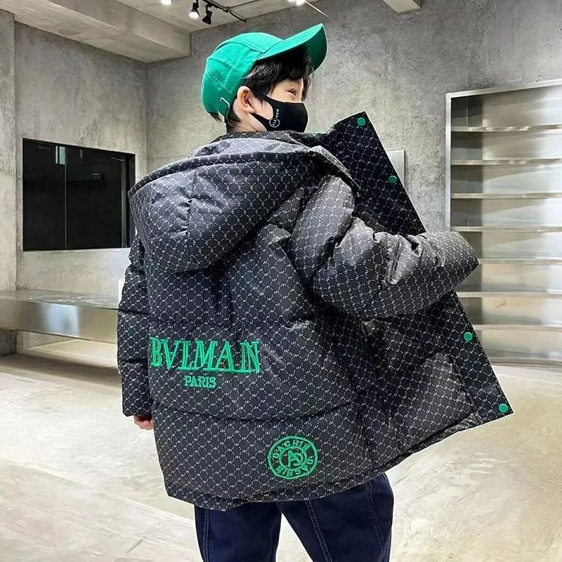 【冬季大促】男童冬季加厚棉服中大童外套2023新款儿童潮流棉衣棉袄