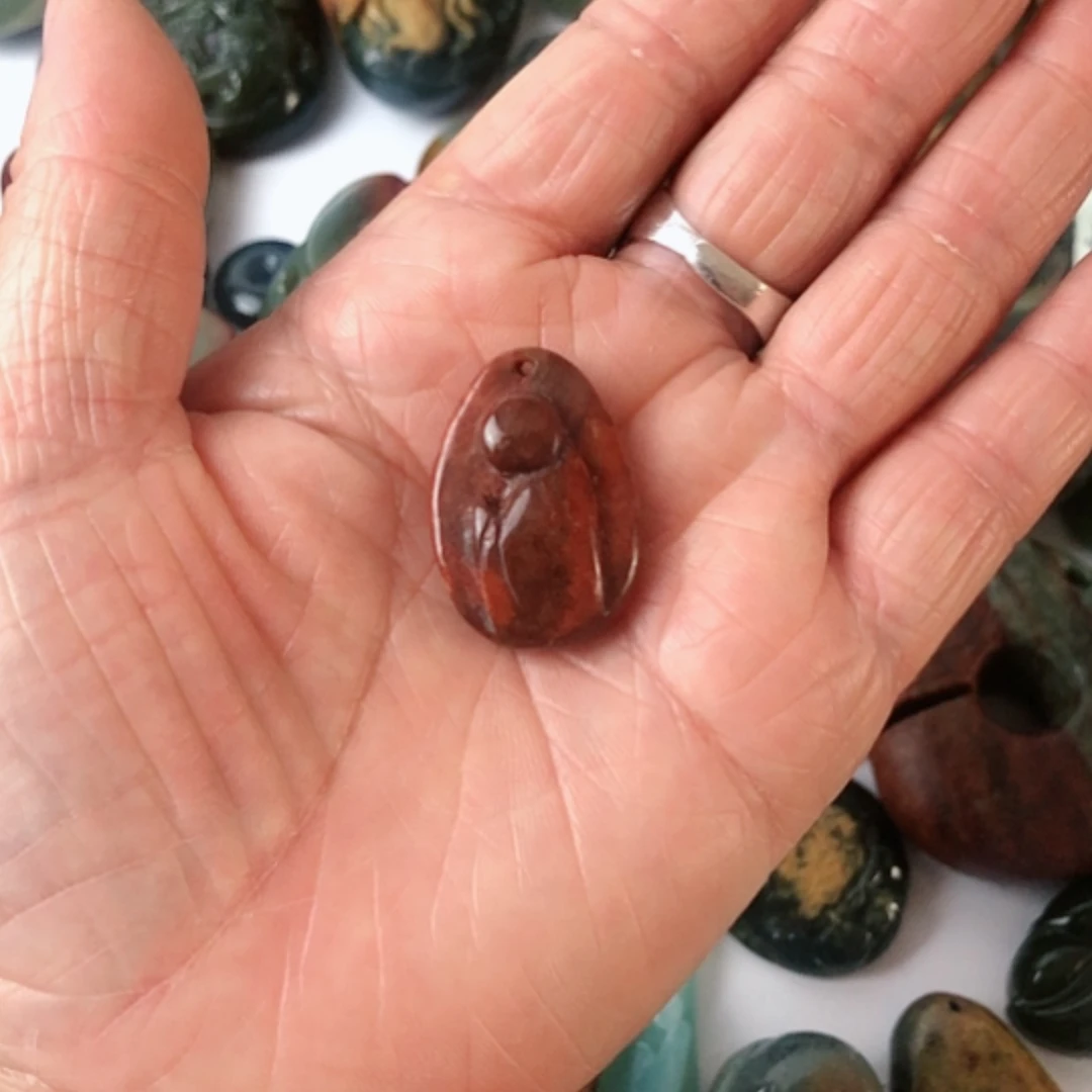 【闪购商品】岫岩河磨玉（透闪石质玉）挂件未镶嵌