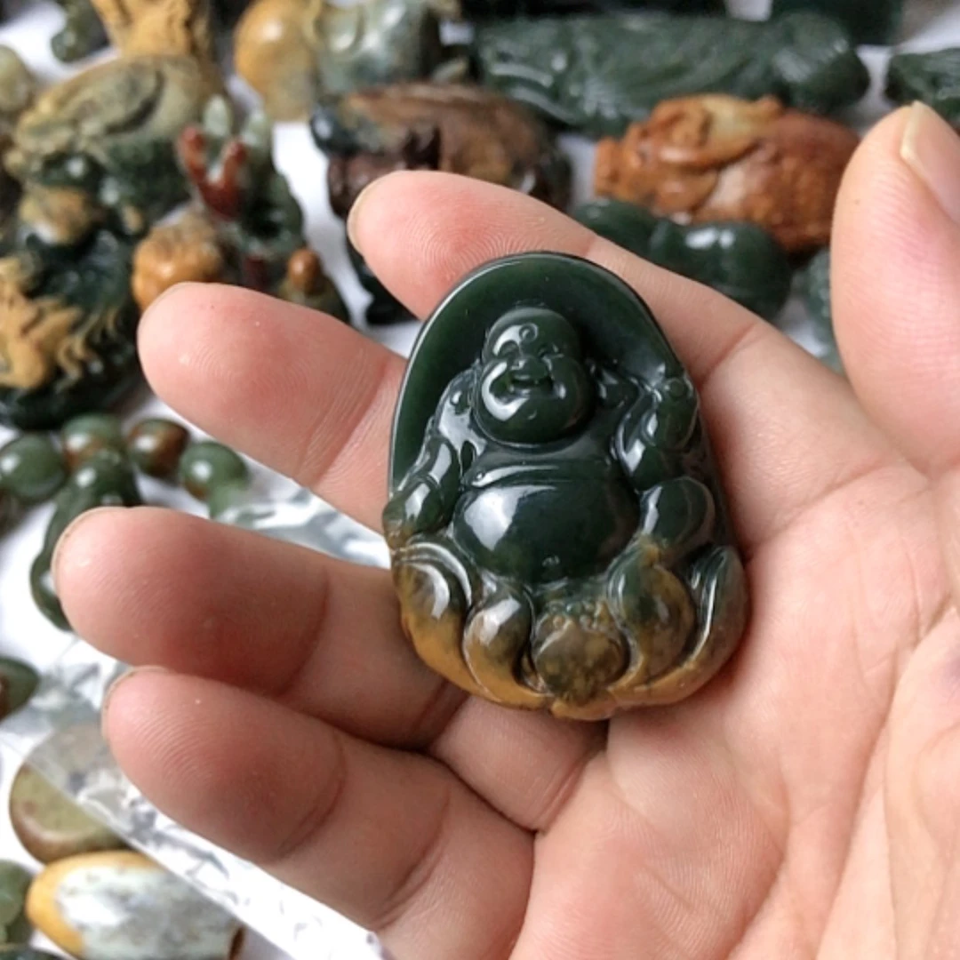 【闪购商品】岫岩河磨玉（透闪石质玉）颈饰未镶嵌有****店