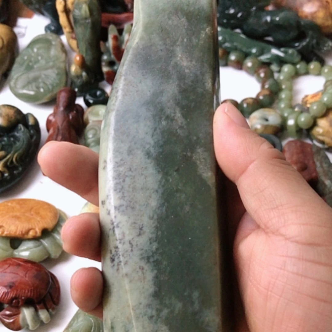 【闪购商品】岫岩河磨玉（透闪石质玉）把件未镶嵌熙*