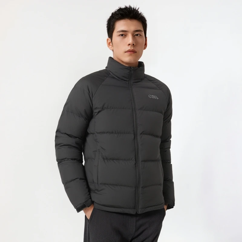 户外休闲运动立领厚款鹅绒男款羽绒服加厚秋冬