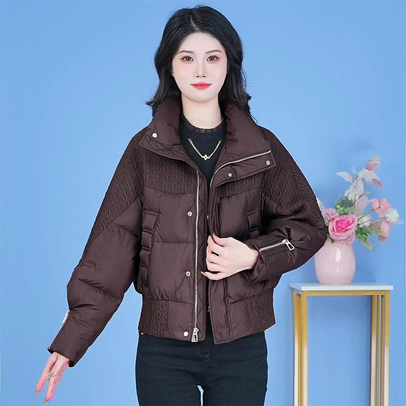 设计感时尚棉服外套女2024年冬季新款韩版休闲百搭女士面包服外套