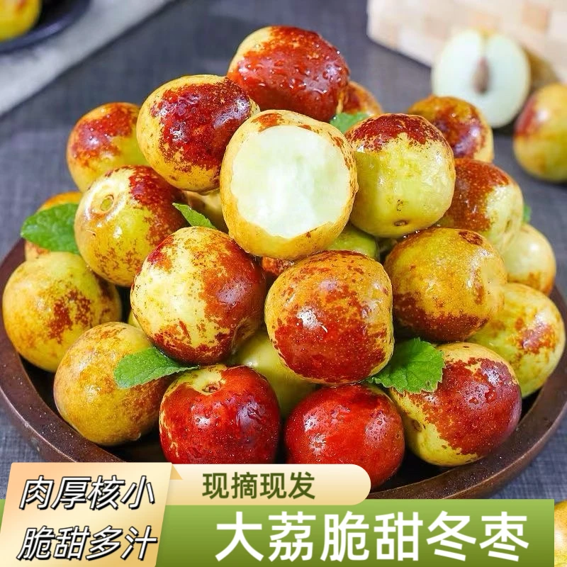 【于甄鲜】陕西大荔冬枣脆甜肉厚核小现摘现发精选新鲜大果2/3斤