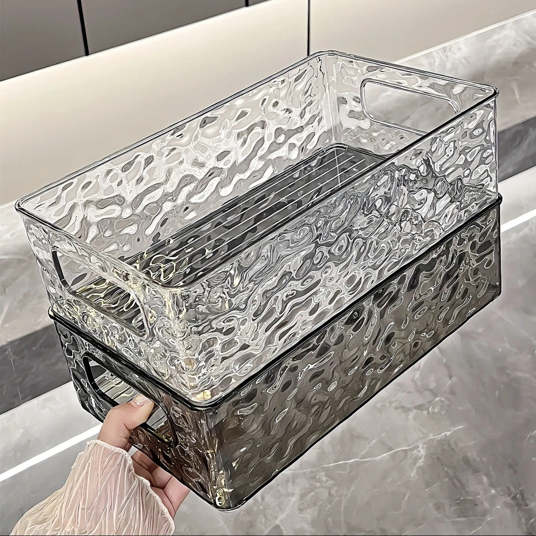 桌面收纳盒透明高颜值化妆品宿舍收纳盒亚克力分格置物家用宿舍