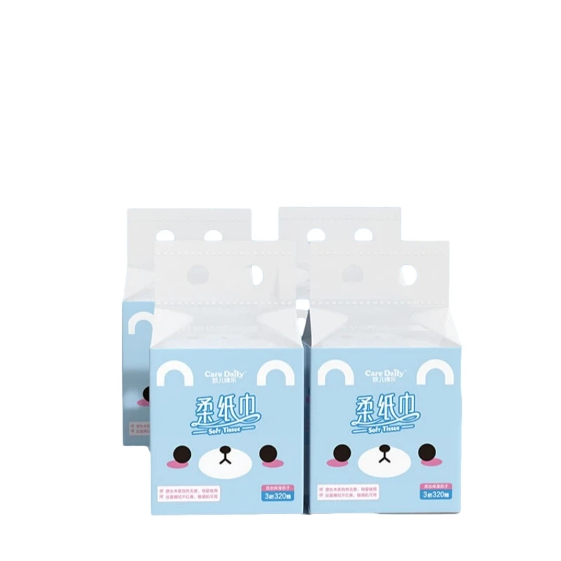 Care Daily/凯儿得乐萌趣柔纸巾超柔干湿便携独立抽取加厚两用