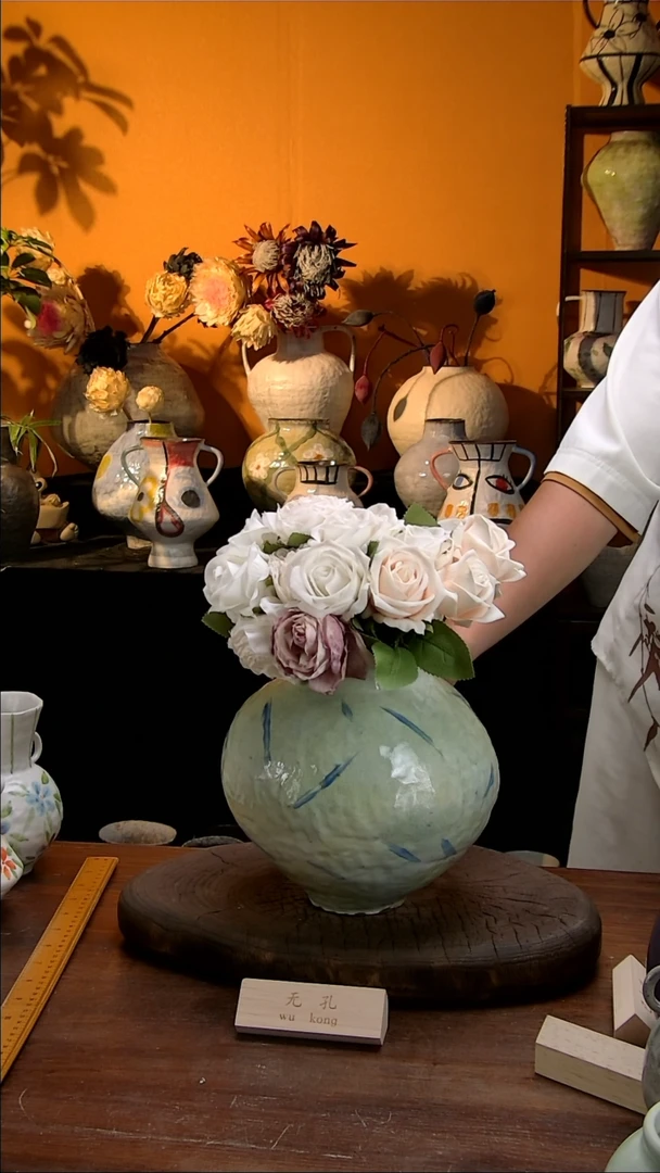 【闪购商品】76景德镇花瓶花器（高口）