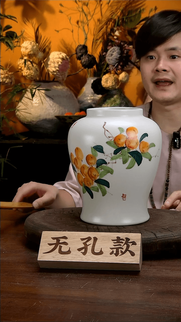 【闪购商品】景德镇花瓶花器75（高23口10）