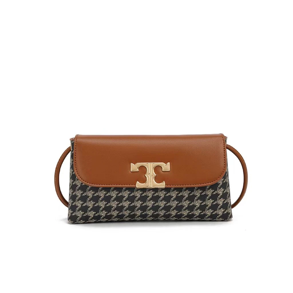 千鸟格小方包时尚百搭斜挎包swT