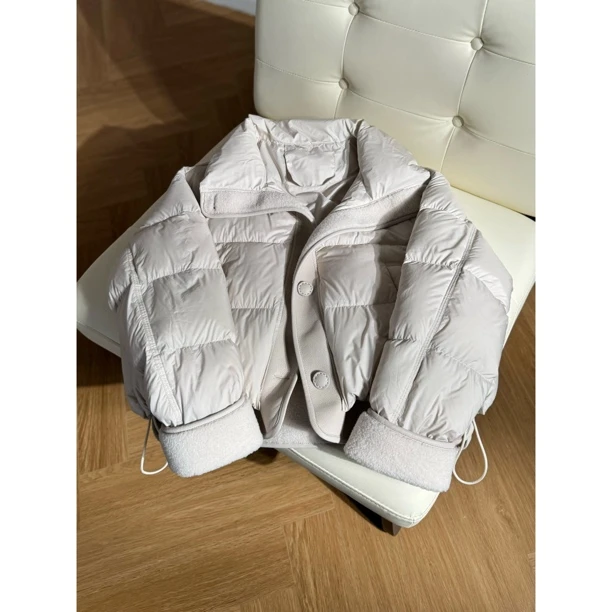 【白气球】路蔓法秋冬新款加厚翻领90白鸭绒百搭羽绒服MF-1491