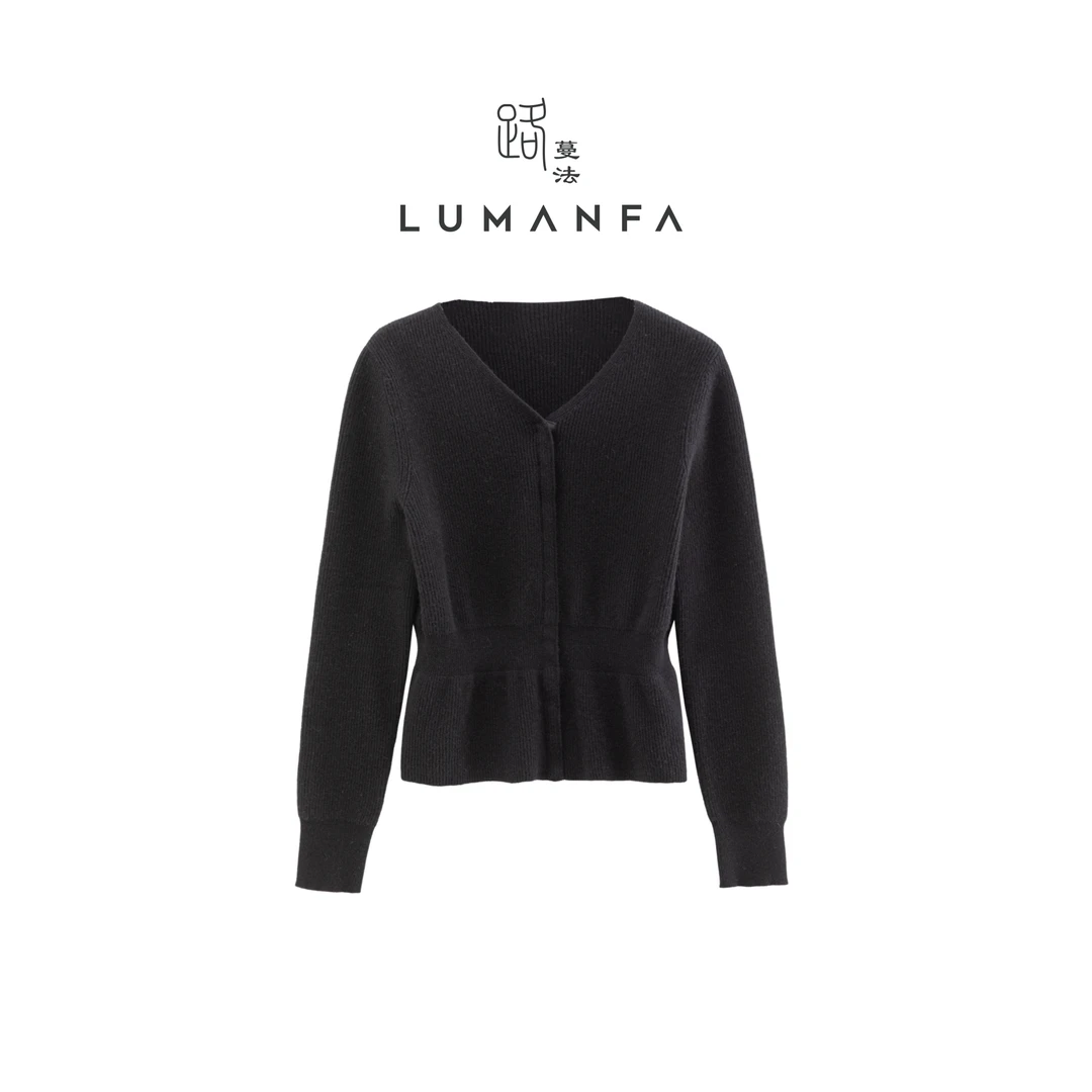 【黑天鹅毛衫】路蔓法秋冬新款显瘦简约修身百搭优雅气质毛衣MF-452