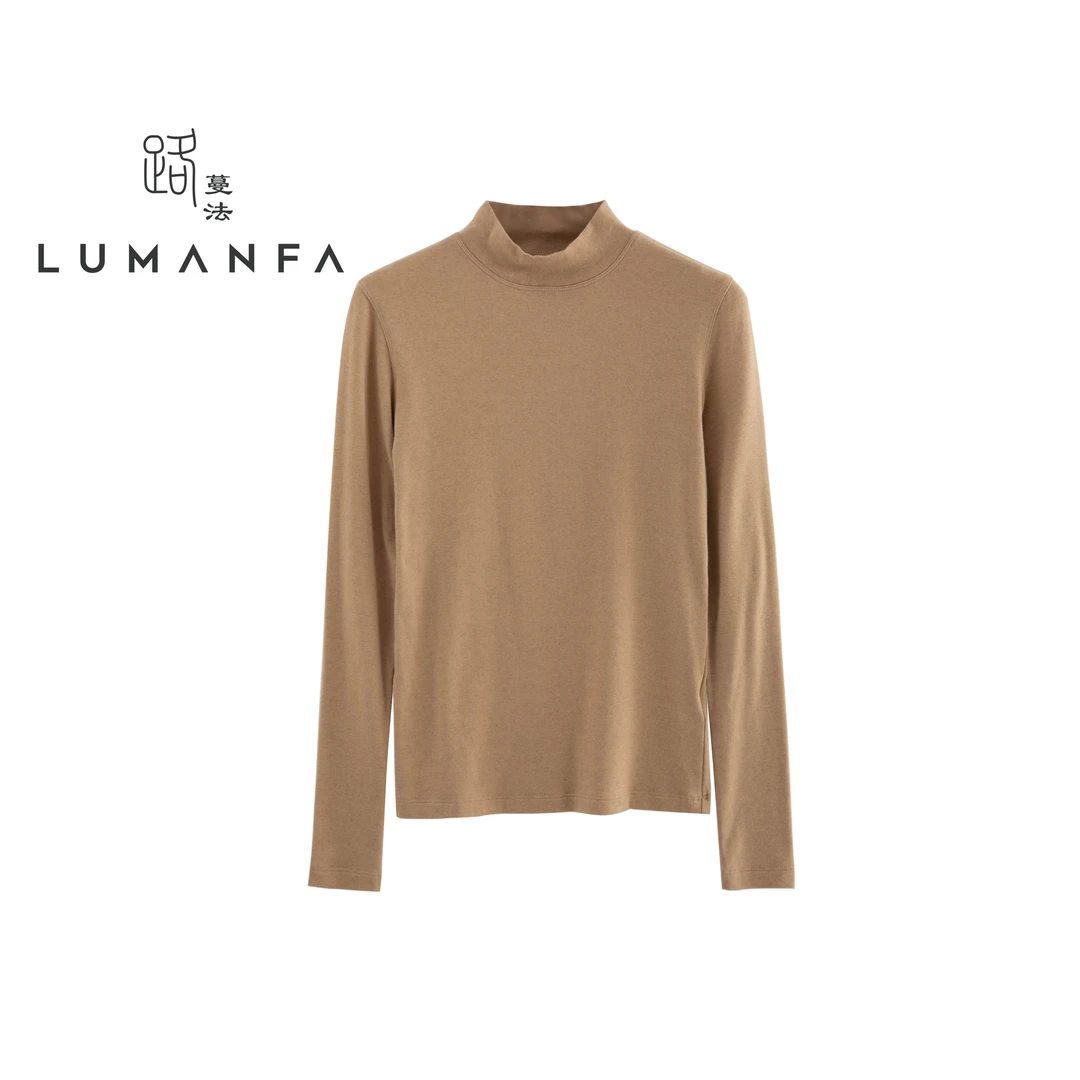 【珍珠羊绒衫】路蔓法2023冬季新款百搭内搭神器半高领上衣MF-622