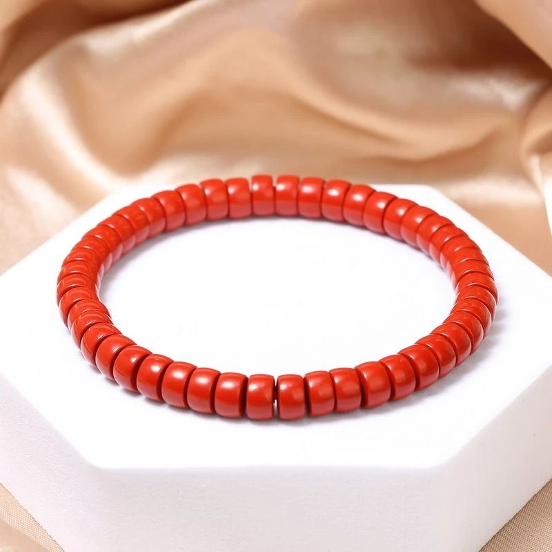 含辰砂工艺品【厚爱公主专享】朱砂药片珠手链(多样性发一）