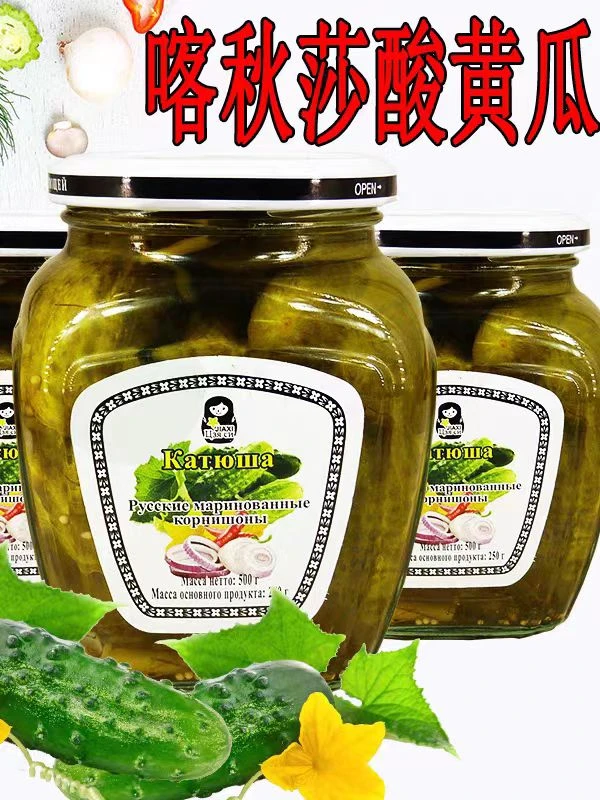喀秋莎俄式风味酸黄瓜（500克）爽口灌装清脆