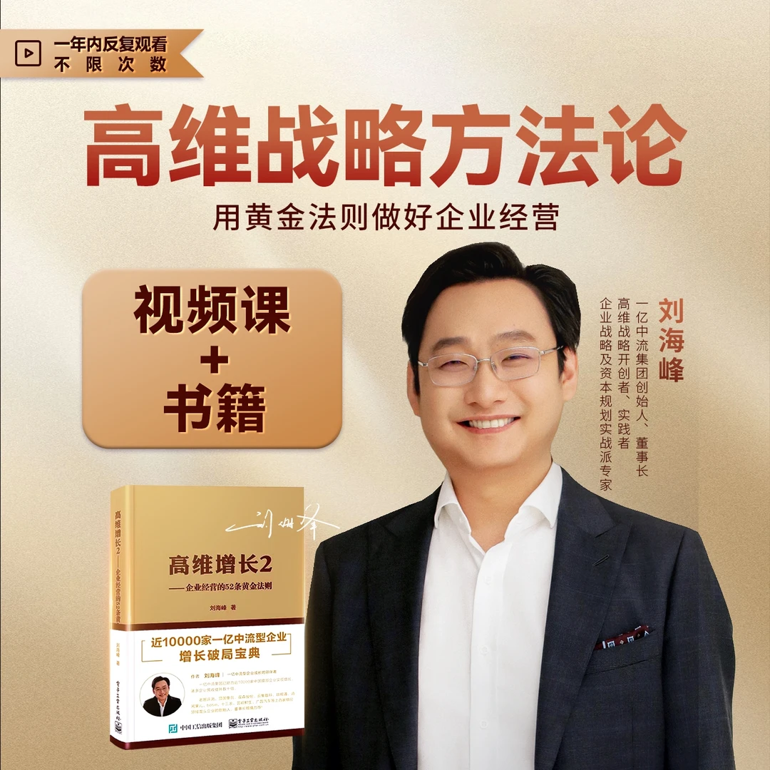 刘海峰老师：高维战略方法论（书+课）
