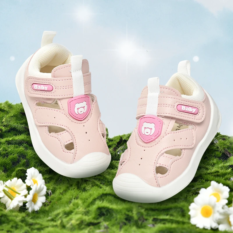 学步鞋女宝宝凉鞋夏季儿童0一1-2岁婴儿软底婴幼儿机能男宝宝鞋子