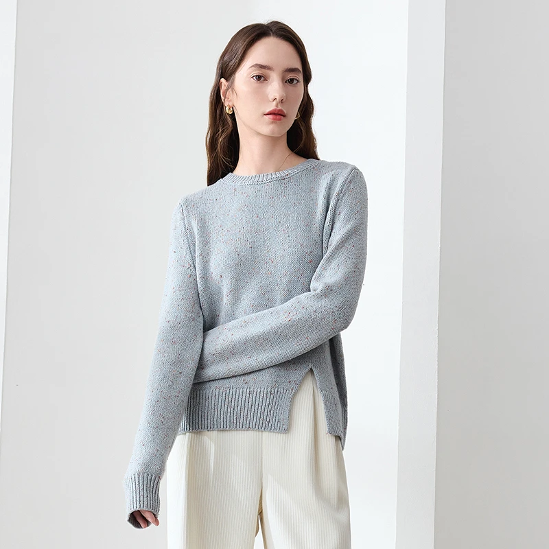 百图2025年春季新款雅丹风毛衣2410T31