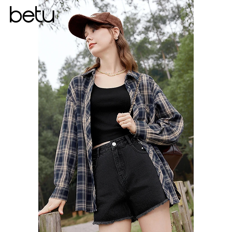 百图2024年春季新款衬衫2401T24