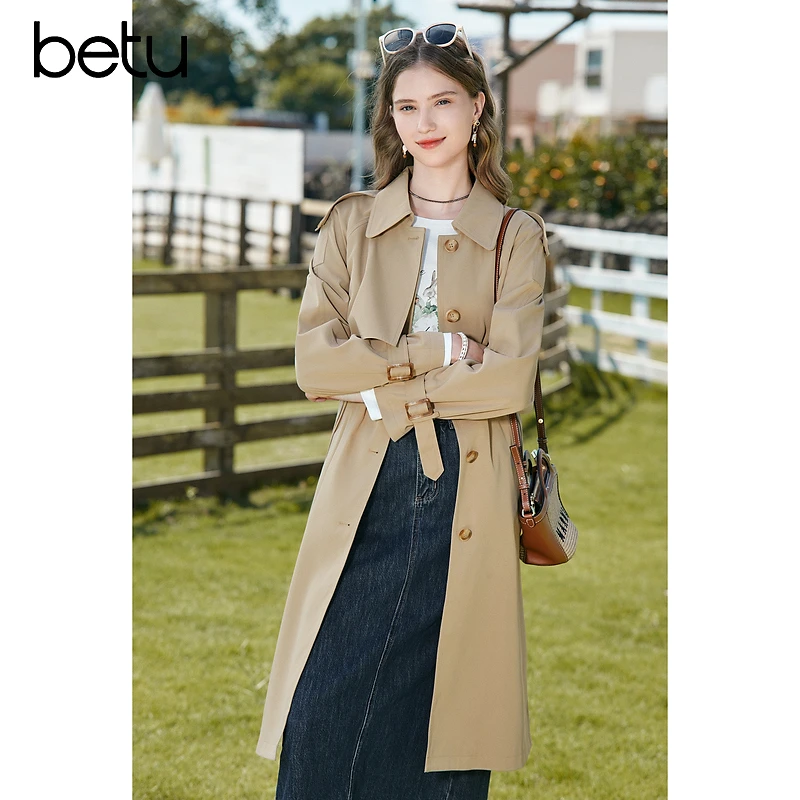 2024秋冬新款风衣气质女款爆款品牌风衣