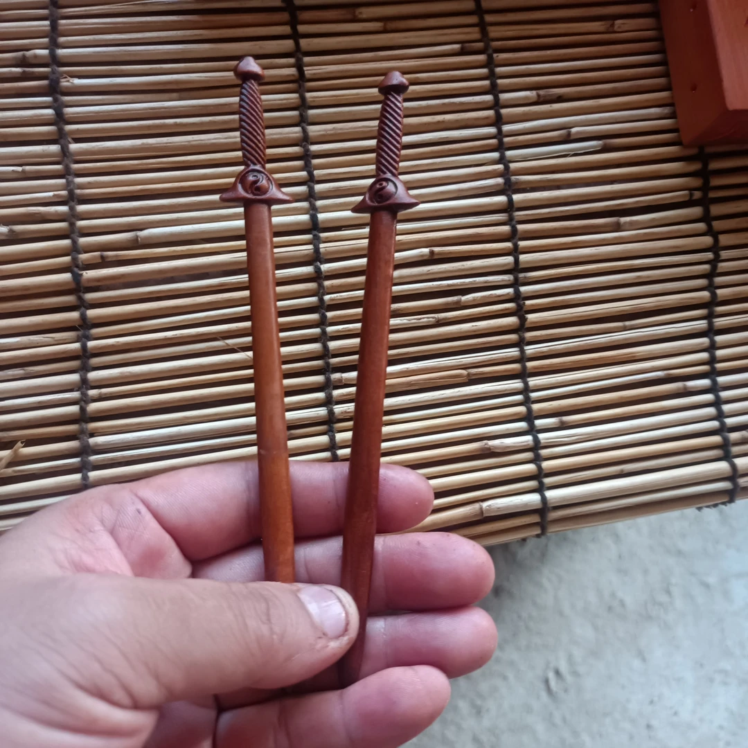 雷击枣木，枣木剑，剑形发簪！