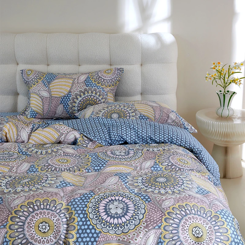 KAISHENG/凯盛家纺60支纯棉贡缎四件套 瑞伊