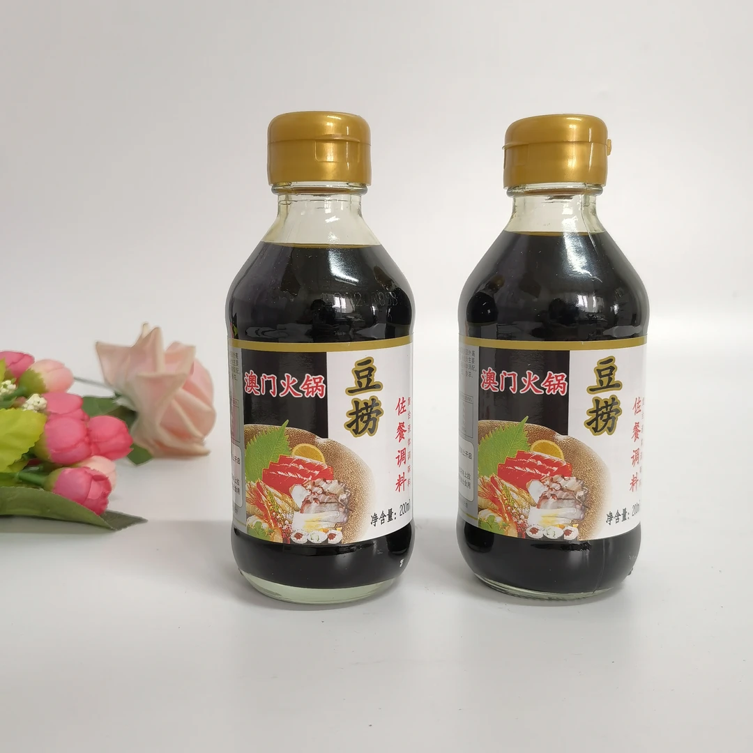 澳门火锅豆捞酱油200ml瓶装 豆捞火锅佐餐调料日式风味海鲜酱油