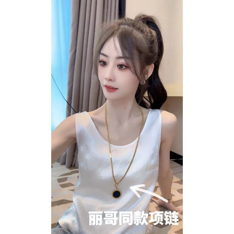 非金属亚克力项链 【净之链】夏季爆款钛钢毛衣链风格长项链潮女