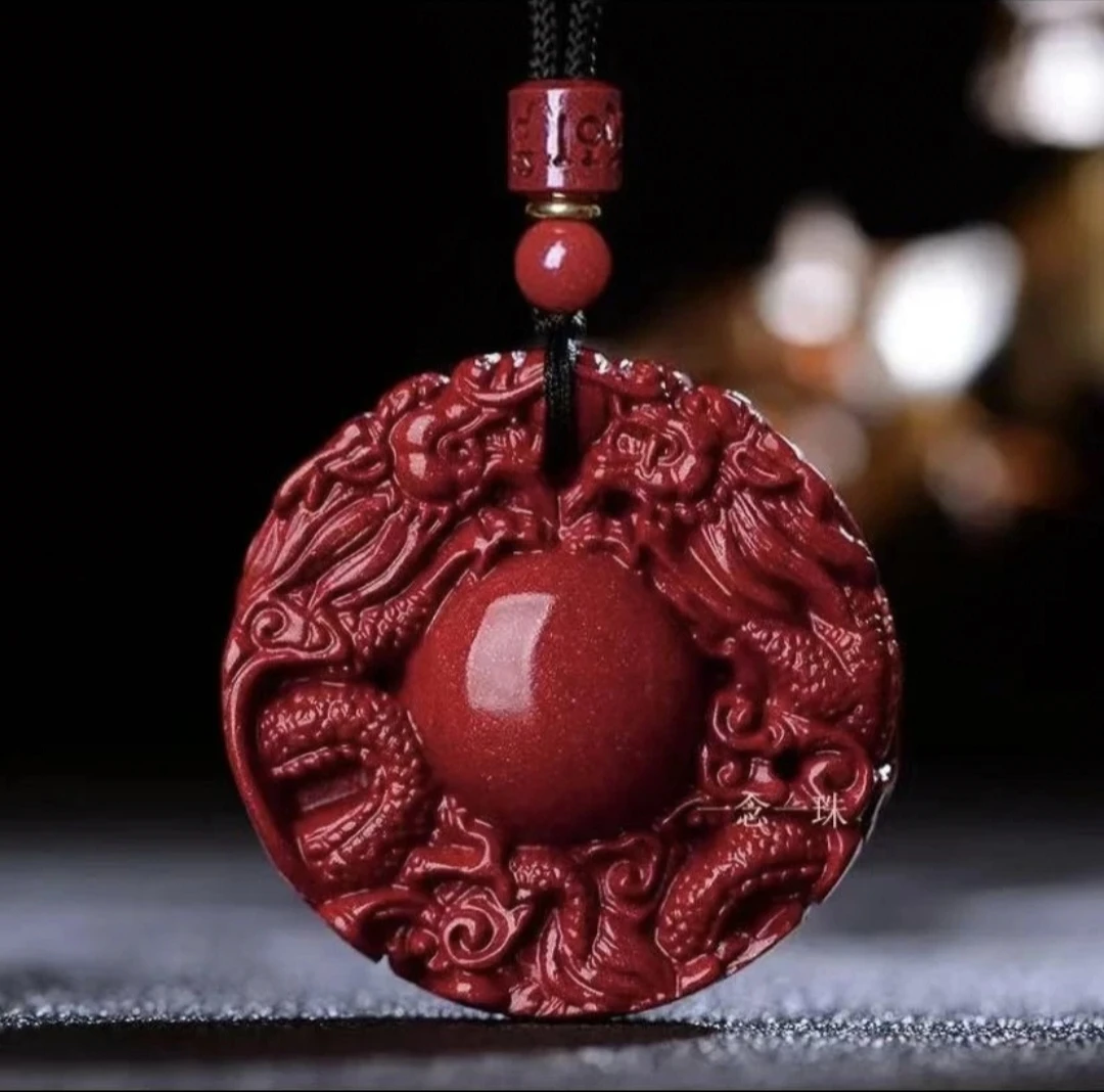 含辰砂工艺品紫金砂双龙戏珠吊坠（双龙护主) 吊坠车挂