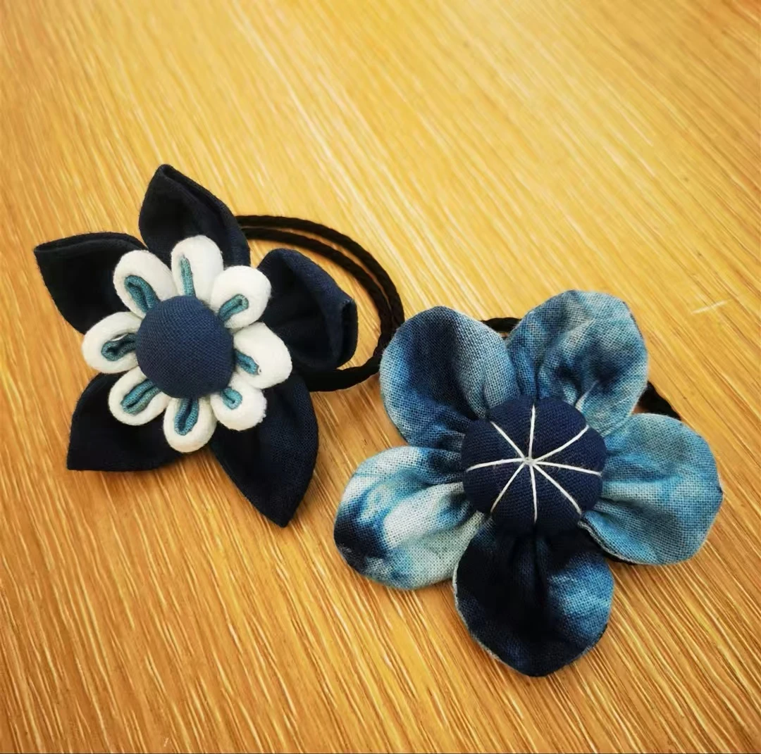 杨老师布艺 布艺头花（一对）