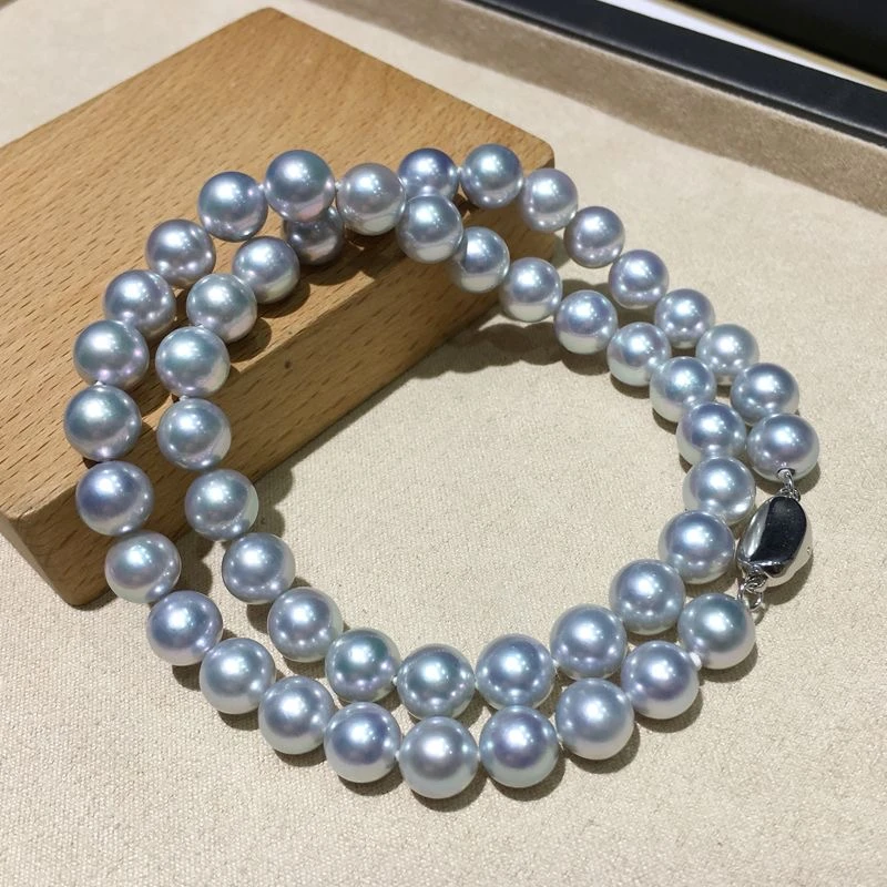 经典百搭 奶奶灰10MM打结妈妈链XL018