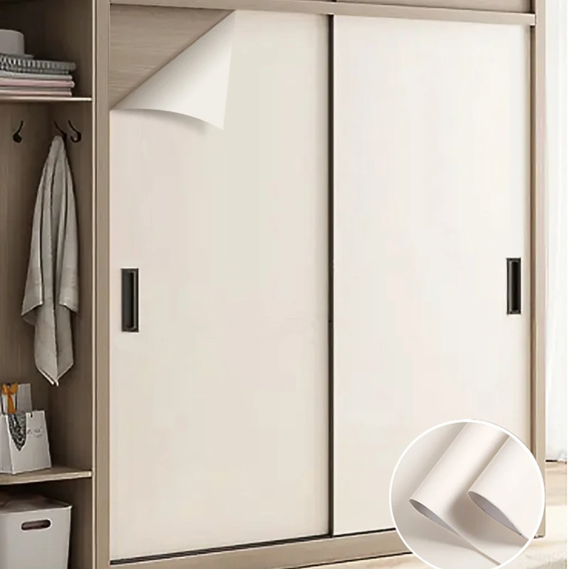 肤感衣柜贴纸防霉翻新自粘墙纸厨房柜门加厚防水家具柜子贴纸墙贴