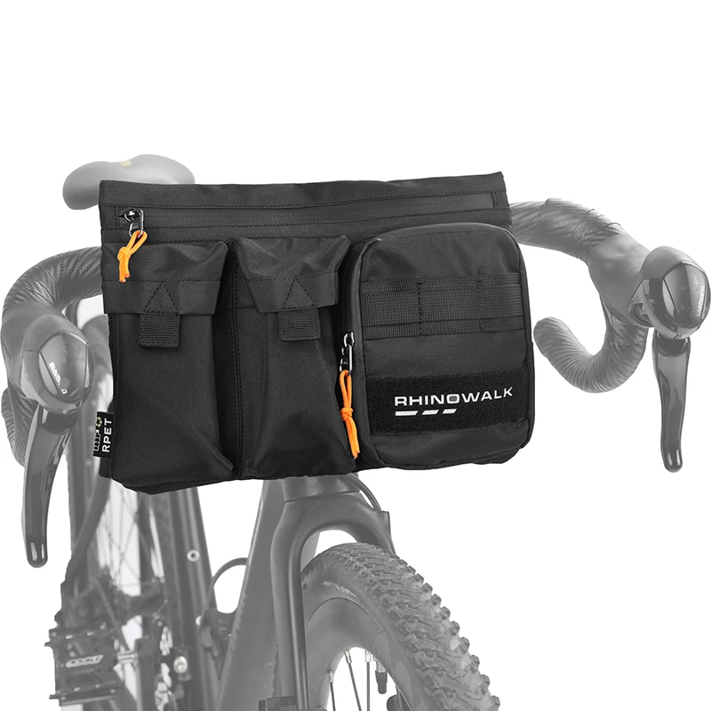 Rhinowalk/犀牛·漫步多功能三色车前包防泼水城市休闲自行车包