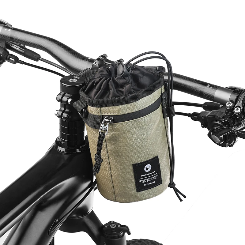 犀牛漫步自行车摩托车便携水壶包户外旅行水杯袋加厚保温层防摔