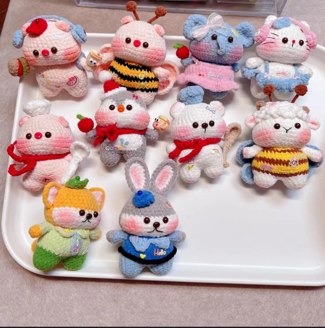 可爱钩织挂件编织玩偶摆件