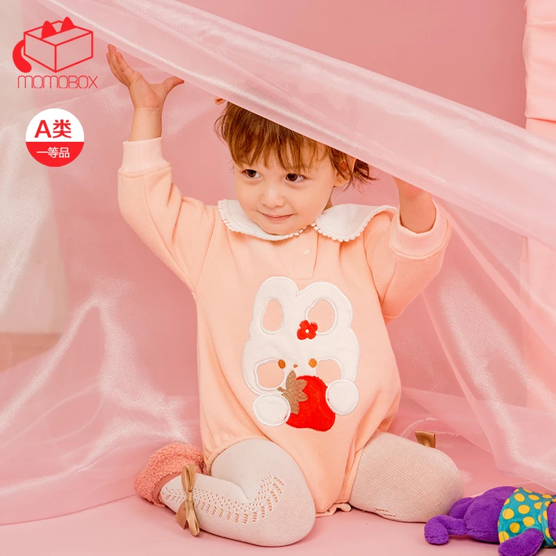 【童话兔系列】婴幼儿初春翻领三角爬（粉丝专享）