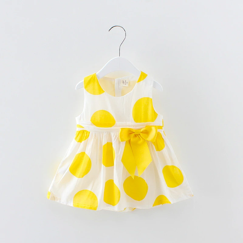 女宝宝背心裙夏季洋气女孩连衣裙纯棉童装儿童女童裙子无袖短款薄