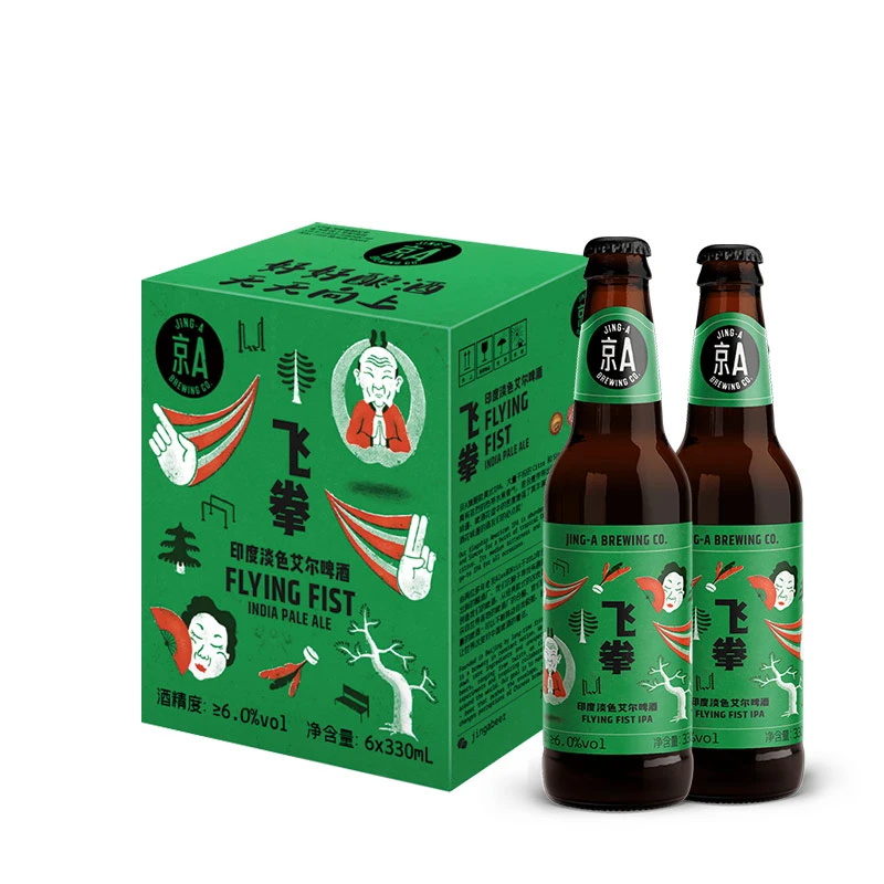 京A 飞拳 美式IPA 精酿啤酒330ml*6瓶